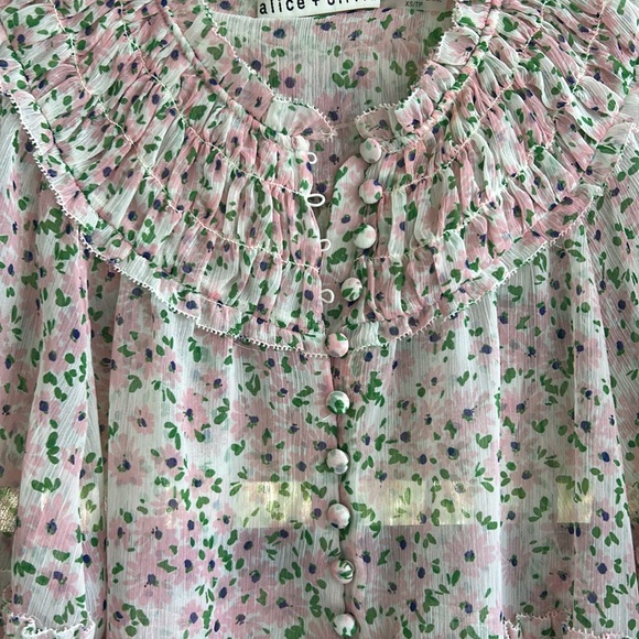 Alice + Olivia Floral Top - Picture 4 of 8